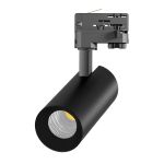 Noxion Luce A Binario LED 3 Fasi Ecowhite Aluminium Nero 20W 1970lm 36D - 830 Luce Calda -  | UGR <19