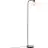 Brilliant Lampada Post Casto Vetro Metallo Nero Beige | Adatto per 1x E27