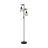 Eglo Lampada da terra Townshend 5 Acciaio Legna Nero | IP20 - Adatto per 2x E27 
