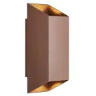 Nordlux Nico Luce Da Parete Aluminium Arrugginito Up & Down | IP54 - Adatto per 2x GU10