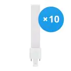 Confezione Multipack 10x Osram Dulux-S LED 4W - 840 Bianco Freddo | 2-Pin - Sostitutiva 9W
